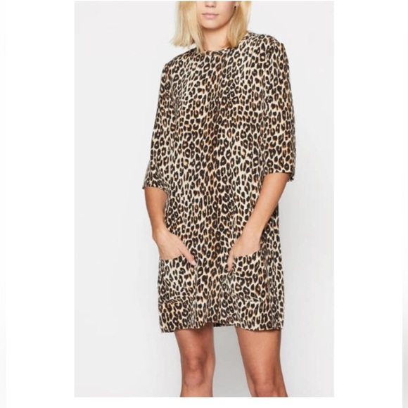 EQUIPMENT Aubrey Silk Dress Leopard Print S - Picture 2 of 7